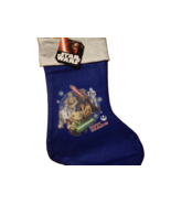 Star Wars Disney Blue Christmas Stocking 15.5&quot;  New NWT - £7.25 GBP