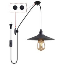 Hanging Lamp with Plug in Cord Outdoor Lamps for Patio Waterproof Waterproof NEW - £22.12 GBP