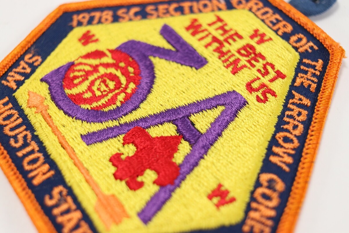 Vtg 1978 SC 3A Section NOAC Order Arrow OA WWW Boy Scouts America Camp Patch Item image 2