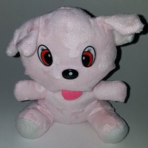 Pink Puppy Dog Plush 7.5&quot; Stuffed Animal Lovey Embossed Mickey Mouse Sha... - £8.88 GBP