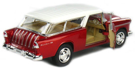 1955 Chevy Nomad 1:40 Diecast Model Toy Car Chevrolet- Red - £9.59 GBP