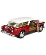 1955 Chevy Nomad 1:40 Diecast Model Toy Car Chevrolet- Red - £9.59 GBP