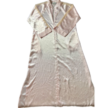 Oscar De La Renta Neiman Marcus Brand Pink Satin Robe With Lace Sleeves - £23.73 GBP