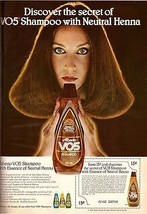 1980 Alberto V05 Neutral Henna Shampoo Sexy Brunette Hair Vintage Print ... - $5.93
