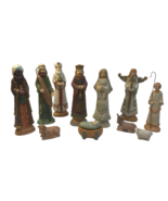 11 Piece Set Porcelain Nativity Set Hand Painted Mary, Jesus, 3 Kings, A... - £30.87 GBP