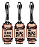 3 Pack Conair Quick Blow-Dry Thermal Square Hairbrush - $24.74