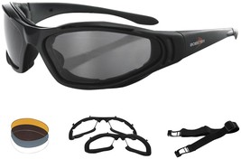 Bobster Eyewear Raptor II Interchangeable Goggles Black BRA201 - £63.73 GBP