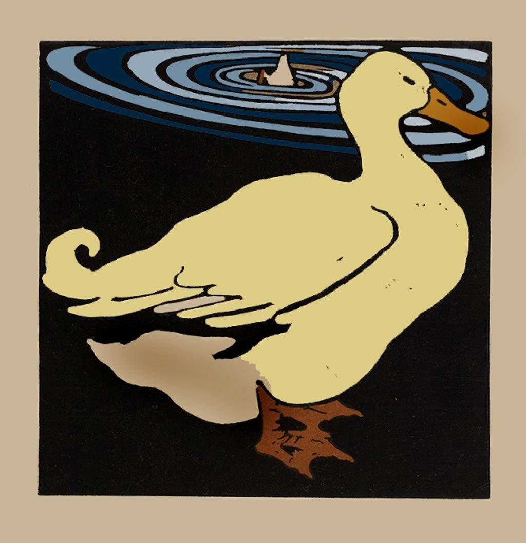Willian Nicholson, &quot;Barnyard Yellow Mama Duck&quot; New Fine Art Print 10 x 1... - $38.06