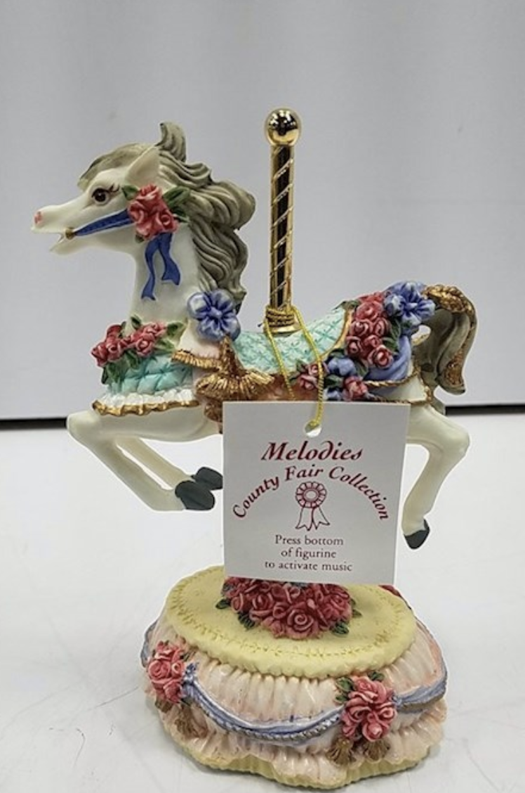 New in Box Melodies Country Fair Collection Yesterdays Heritage House Carousel - $10.39