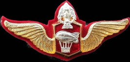 Balloon Red, Royal Thai Army Parachutist Wings Badge PIN Thailand Military - $30.00