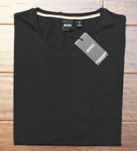 Hugo Boss Mens Identity Short Sleeve Slim Fit Black Stretch Cotton T-Shi... - $49.49
