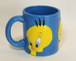 Warner Bros.Tweety Bird Mug Cup Embossed 3D Looney Tunes Coffee Tea Cocoa - £14.17 GBP