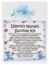 District Nurse Survival Kit - Fun, Novelty Gift &amp; Greetings Card / Secret Santa - £6.48 GBP