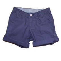 Lands&#39; End Girls Size 4, Roll Cuff Shorts, Classic Navy - $14.99