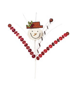 Christmas Pick With Snowman 12 Inches - $335.99 MXN
