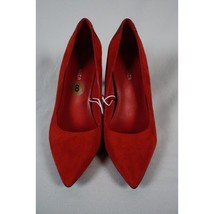 Marc Fisher GIRAFEE Red Pointed Toe Pumps Shimmery Stiletto Heel Size US 8 - £13.12 GBP