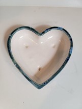 Hand Made Ceramic Candy Dish Heart Shaped Vintage  - £12.49 GBP