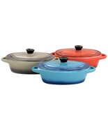 Crockpot Wexford 3 Piece 6.7oz Stoneware Mini Oval Casserole Set in Asso... - $72.22 CAD