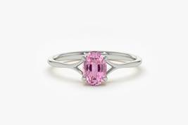 0.20 Ct Emerald Cut Pink Sapphire Wedding Engagement Ring 14k White Gold... - $92.99