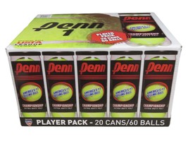 Penn Championship Tennis Balls 20-Packs 60 Balls Extra Duty for Hard Cou... - £53.34 GBP