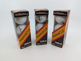 Vtg Pinnacle 384 90 (3 Pks) White Golf Balls ️ 9 Total Nos - £11.12 GBP