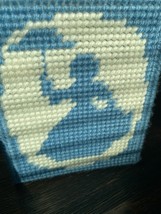 Blue White Handmade Crochet Tissue Paper Napkin Wipes Box Cover Holder - $15.00