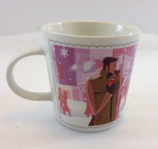 Nescafe Nestle Winter Love Coffee Tea Mug Ltd Edition 2006 8 oz Pink Bac... - $22.05