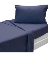 MSRP $35 Signature Collection 3-Pc. Twin XL Sheet Set Navy - $16.25 CAD