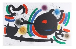 Lithograph from Book i, No. x by Joan Miró i Ferrà 13&quot; x 20&quot; Includes CoA - £371.82 GBP