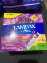 Tampax Radiant Regular super Absorbency Cleanseal Wrapper Tampon Unsecen... - $7.51