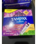 Tampax Radiant Regular super Absorbency Cleanseal Wrapper Tampon Unsecen... - £5.88 GBP