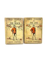 2 Fred Fenton On The Track Line Antique Novel VTG 1913 Boys Series HC Books - $13.87
