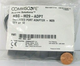 Commscope Andrew Solutions HSG-M29-ADPT Threaded Part Adapter M29 10ct. - £3.89 GBP