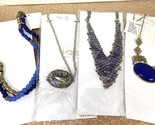 Unbranded Jewelry Samples in blue and gold Costume Jewelry Lot - £13.68 GBP