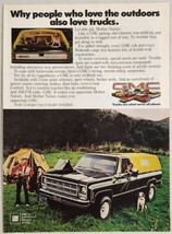 1978 Print Ad 1979 GMC Pickup Truck Gold & Black Family Camping - $17.98