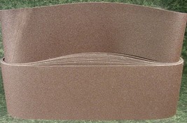 5pc 6 " X 89 " 60 Grit Sanding Belt Aluminum Oxide Made In Usa Butt Joint Sand - £47.78 GBP