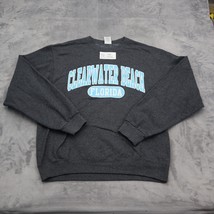 Clearwater FL Sweatshirt Mens M Gray Jerzees Long Sleeve Pullover Graphi... - £19.53 GBP