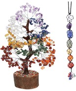 Seven Chakra Gemstone Tree with 7 Tumble Stones Car Hanging Ornaments Gi... - $1,361.42 MXN