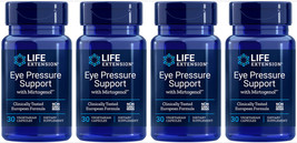 Eye Pressure Support With Mirtogenol 4 Bottles 120 Veg Capsule Life Extension - $116.99