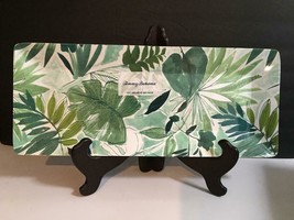 Tommy Bahama Melamine Tropical Palm Leaf 19&quot; Rectangle Serving Tray Platter - £15.52 GBP