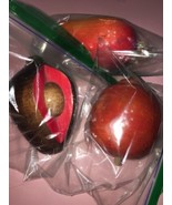 3 Wooden Fruit Approx 4 1/2 Inch Each - $39.47 CAD