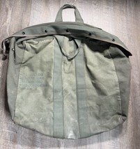 Vintage Military Flyers Pilot Kit Bag Green Heavy Canvas Duffle Air Forc... - $28.70