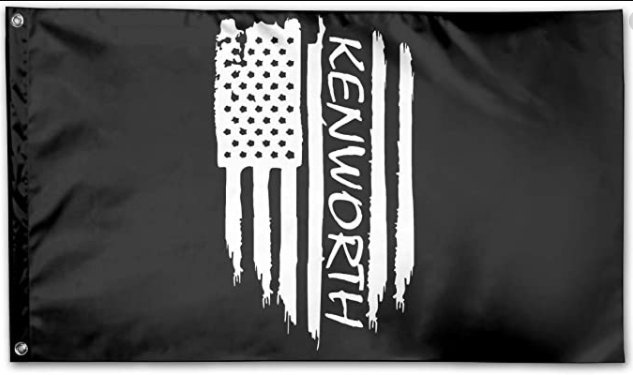 Kenworth Flag Black 3X5 Ft Polyester Banner USA 90x150cm - $20.00