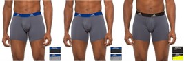 3 Pack Mens Adidas Climalite Performance Boxer Briefs Black grey volt - £14.38 GBP