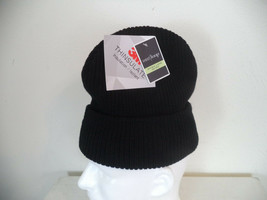 Unisex Black 3m Double Layer Thinsulate Ski Hat. West Loop. 100% Acrylic. - £8.94 GBP