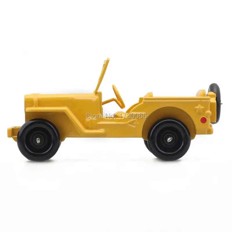Dinky toys atlas model car 1 43 24m jeep version civile yellow metal alloy diecast car thumb200