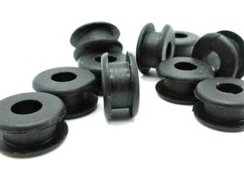 7/16&quot; x 1/4&quot; w 3/16&quot; Groove  Rubber Wire Grommets  Panel Bushings Oil Resistant - £8.24 GBP+