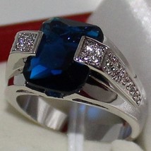 New Women’s Solitaire Blue Stone Fashion Ring (Sz 10) - £8.70 GBP