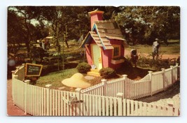 Three Pigs Brick House Children&#39;s Fairyland Oakland CA UNP Chrome Postcard M16 - £3.07 GBP