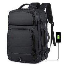 New 40L Large Capacity Mens Exble Backpa USB Charging 17 inch Laptop Bags Waterp - £82.29 GBP